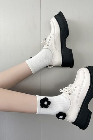 Casual Day Outfits, Easy Trendy Outfits Square Toe Glossy Platform Boots