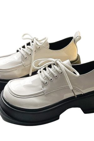 Casual Day Outfits, Easy Trendy Outfits Square Toe Glossy Platform Boots