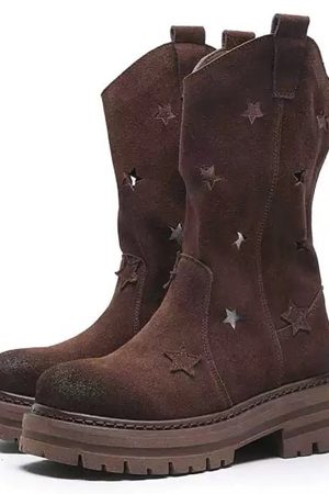 Casual Day Outfits, Easy Trendy Outfits Star Cut-Out Boots