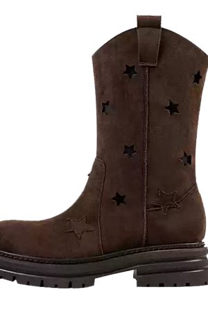 Casual Day Outfits, Easy Trendy Outfits Star Cut-Out Boots