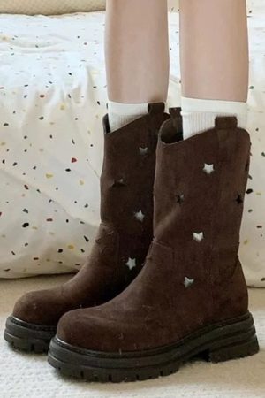 Casual Day Outfits, Easy Trendy Outfits Star Cut-Out Boots