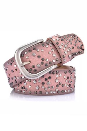 Casual Day Outfits, Easy Trendy Outfits Star Girl Aesthetic Rivet Belt