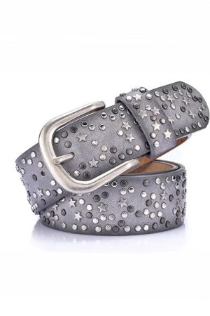 Casual Day Outfits, Easy Trendy Outfits Star Girl Aesthetic Rivet Belt