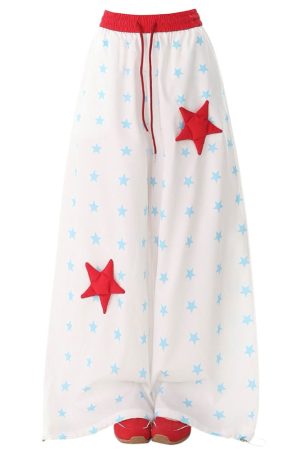 Casual Day Outfits, Easy Trendy Outfits Star Girl Aesthetic Wide-Leg Trousers