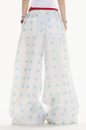 Casual Day Outfits, Easy Trendy Outfits Star Girl Aesthetic Wide-Leg Trousers