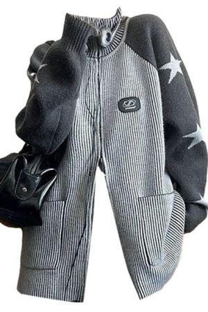 Casual Day Outfits, Easy Trendy Outfits Star Girl Aesthetic Zip Up Sweater