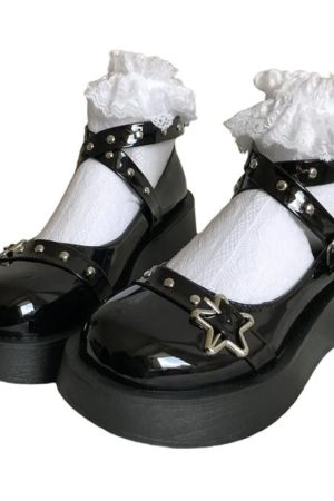 Casual Day Outfits, Easy Trendy Outfits Star Girl Buckle Platform Sandals