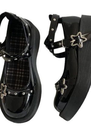 Casual Day Outfits, Easy Trendy Outfits Star Girl Buckle Platform Sandals