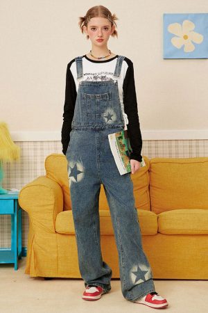 Casual Day Outfits, Easy Trendy Outfits Star Girl Denim Overalls