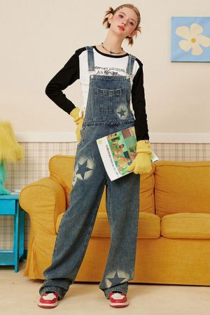 Casual Day Outfits, Easy Trendy Outfits Star Girl Denim Overalls