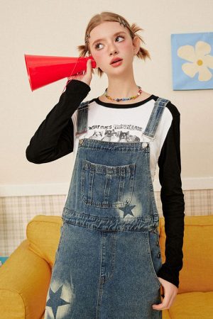 Casual Day Outfits, Easy Trendy Outfits Star Girl Denim Overalls