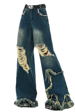 Casual Day Outfits, Easy Trendy Outfits Star Girl Destroyed Jeans