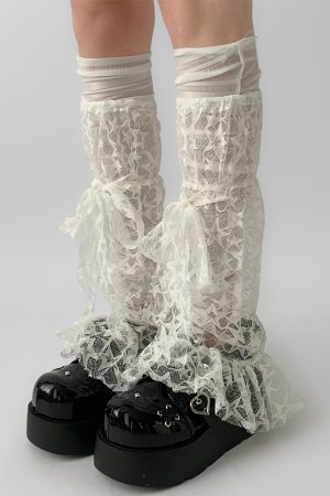Casual Day Outfits, Easy Trendy Outfits Star Girl Lace Leg Warmers