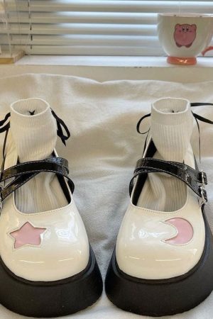 Casual Day Outfits, Easy Trendy Outfits Star & Moon Platform Sandals