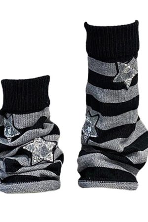 Casual Day Outfits, Easy Trendy Outfits Stars Striped Leg Warmers