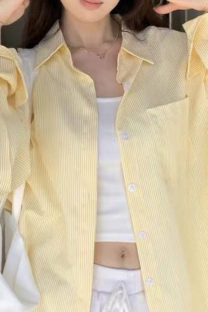 Casual Day Outfits, Easy Trendy Outfits Sun of Provence Yellow Shirt