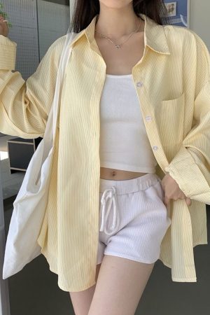 Casual Day Outfits, Easy Trendy Outfits Sun of Provence Yellow Shirt