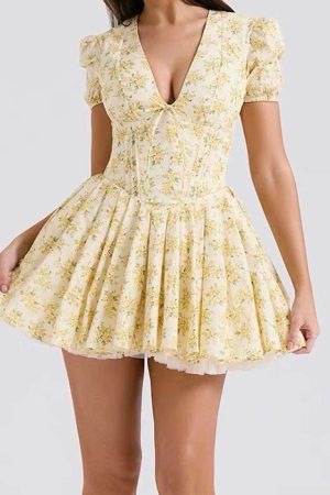 Casual Day Outfits, Easy Trendy Outfits Sunny Afternoon Cottagecore Floral Dress