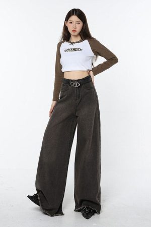 Casual Day Outfits, Easy Trendy Outfits Super Wide Jeans 90s