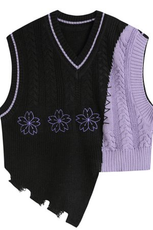 Casual Day Outfits, Easy Trendy Outfits Teenage Drama Knit Vest