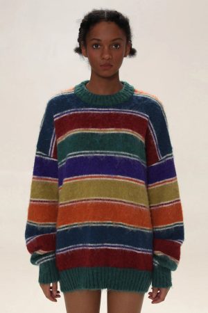 Casual Day Outfits, Easy Trendy Outfits Teenage Dream Striped Sweater