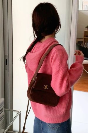 Casual Day Outfits, Easy Trendy Outfits The Problem Child Knit Hoodie