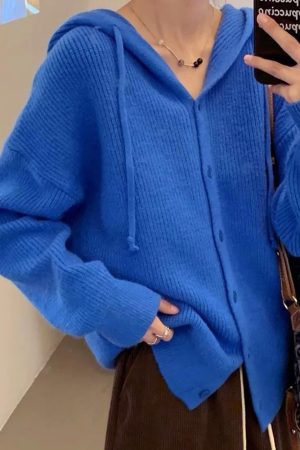 Casual Day Outfits, Easy Trendy Outfits The Problem Child Knit Hoodie