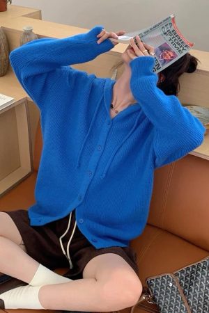 Casual Day Outfits, Easy Trendy Outfits The Problem Child Knit Hoodie