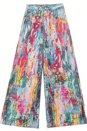 Casual Day Outfits, Easy Trendy Outfits Tie-Dye Wide-Leg Jeans