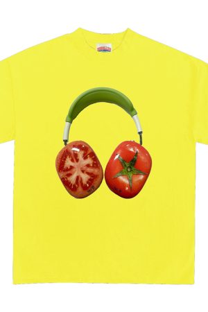 Casual Day Outfits, Easy Trendy Outfits Tomato Headphones Graphic T-Shirt