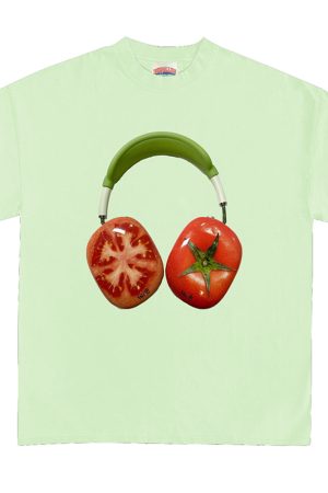 Casual Day Outfits, Easy Trendy Outfits Tomato Headphones Graphic T-Shirt