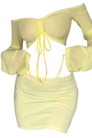 Casual Day Outfits, Easy Trendy Outfits Tropical Sun Top & Skirt Set