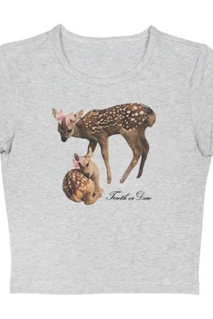 Casual Day Outfits, Easy Trendy Outfits Truth or Dare Fawn Tee