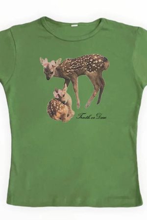 Casual Day Outfits, Easy Trendy Outfits Truth or Dare Fawn Tee