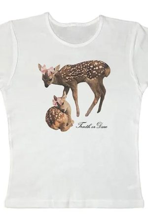 Casual Day Outfits, Easy Trendy Outfits Truth or Dare Fawn Tee