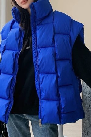 Casual Day Outfits, Easy Trendy Outfits Vacay Mode Oversized Puffer Vest