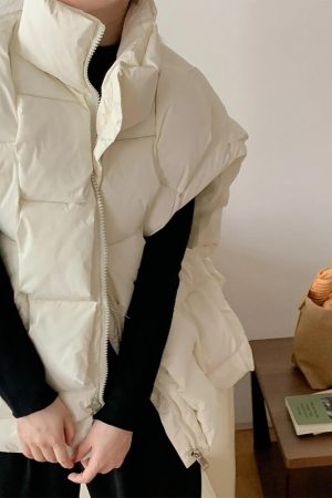 Casual Day Outfits, Easy Trendy Outfits Vacay Mode Oversized Puffer Vest