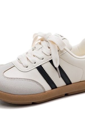 Casual Day Outfits, Easy Trendy Outfits Vacay Mode Striped Sneakers