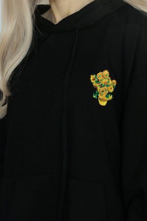 Casual Day Outfits, Easy Trendy Outfits Van Gogh Sunflowers Hoodie