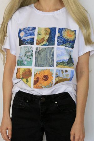 Casual Day Outfits, Easy Trendy Outfits Van Gogh Tee