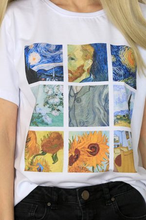 Casual Day Outfits, Easy Trendy Outfits Van Gogh Tee
