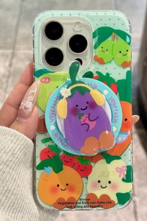 Casual Day Outfits, Easy Trendy Outfits Vegetables and Fruits iPhone Case & Grip