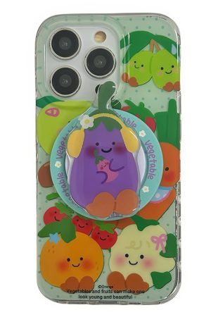 Casual Day Outfits, Easy Trendy Outfits Vegetables and Fruits iPhone Case & Grip