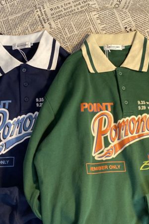 Casual Day Outfits, Easy Trendy Outfits Vintage Collar Sweatshirt