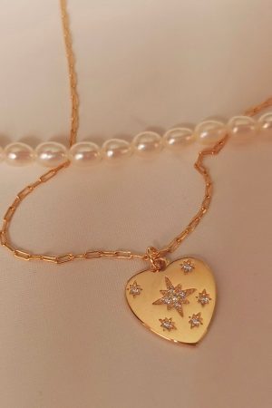 Casual Day Outfits, Easy Trendy Outfits Vintage Heart Coin Necklace