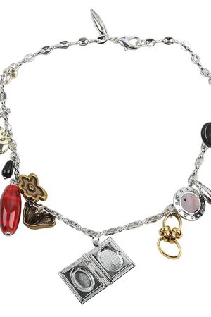 Casual Day Outfits, Easy Trendy Outfits Vintage Inspired Charm Necklace