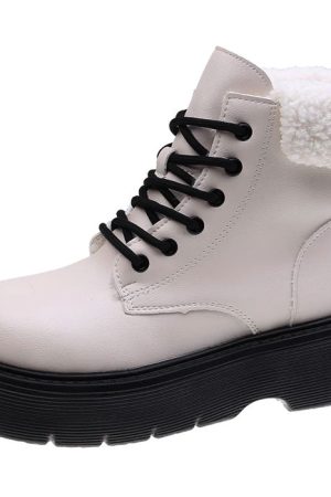 Casual Day Outfits, Easy Trendy Outfits Warm Sheepskin Ankle Boots