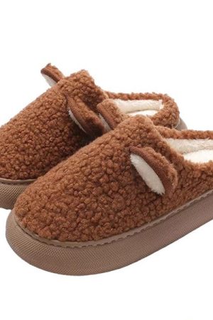 Casual Day Outfits, Easy Trendy Outfits Warm Teddy Slippers