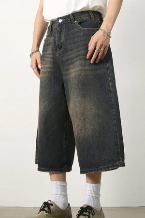 Casual Day Outfits, Easy Trendy Outfits Wash Me Out Baggy Denim Shorts