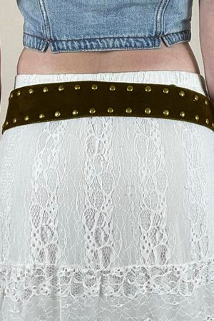 Casual Day Outfits, Easy Trendy Outfits Western Studded Belt